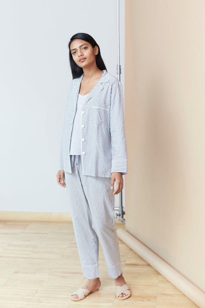 Modern Striped Pajama Set
