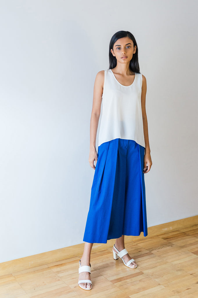 Round Neck Silk Tank