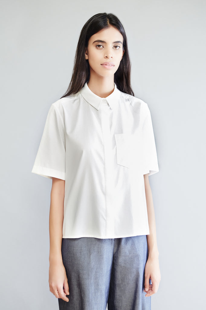 Boxy Cropped Shirt