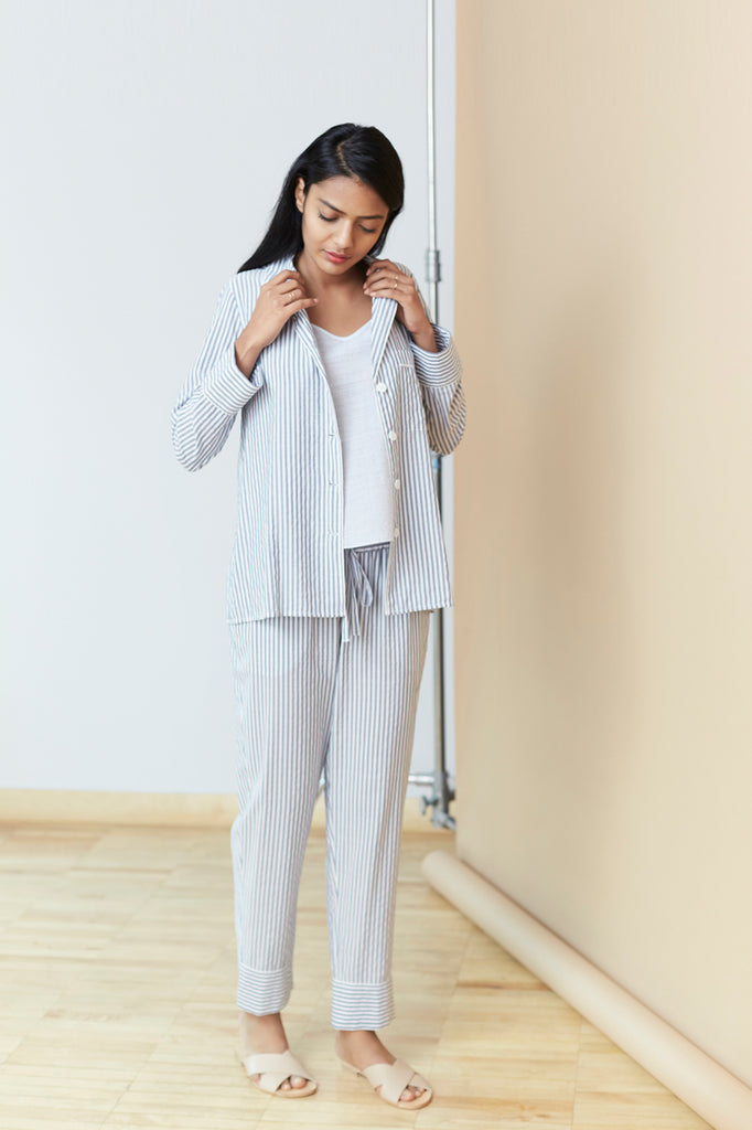 Modern Striped Pajama Set