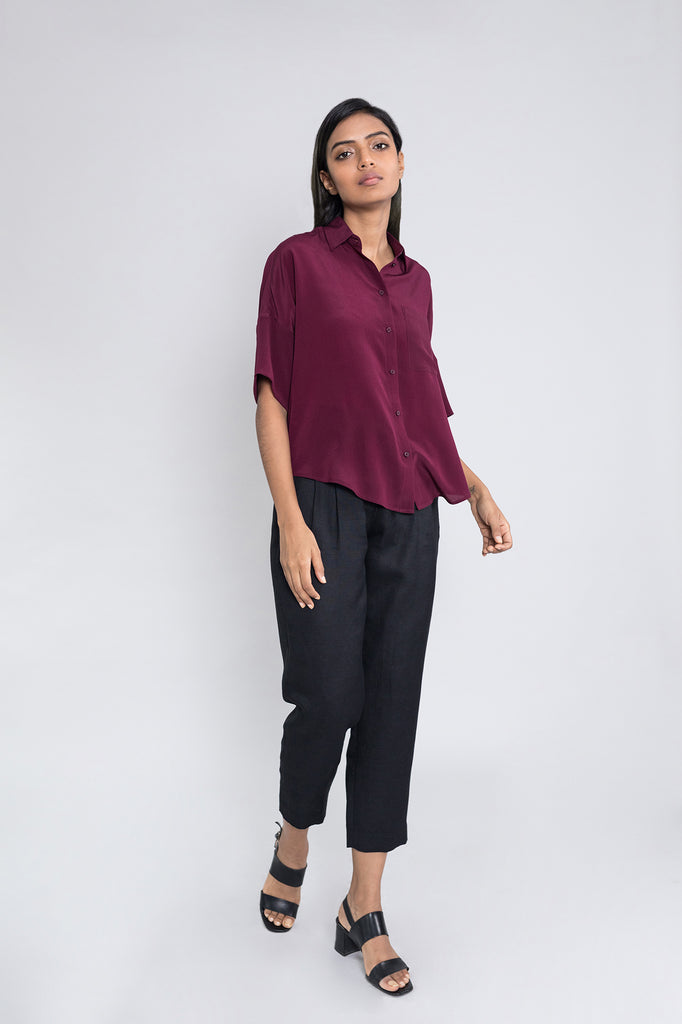 Boxy Silk Top