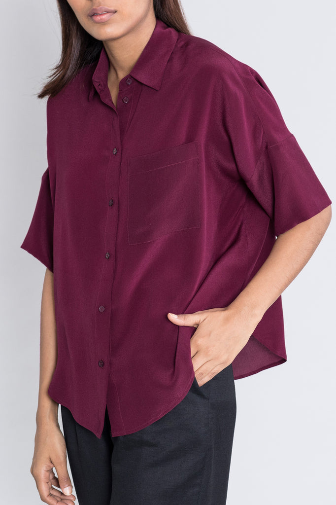 Boxy Silk Top