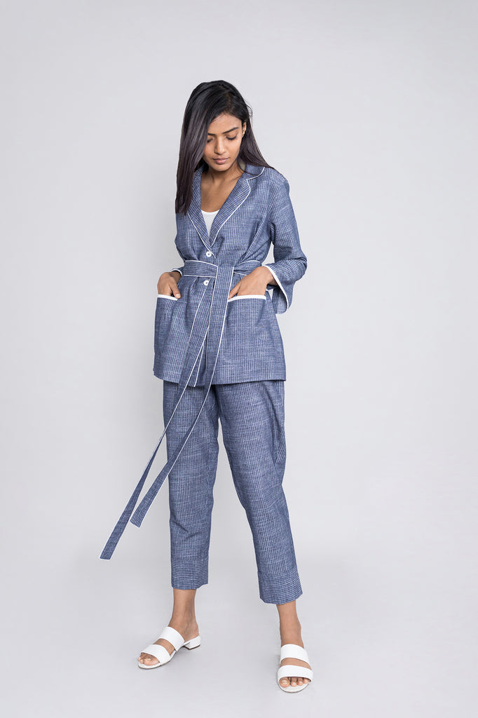 Belted Pajama Set