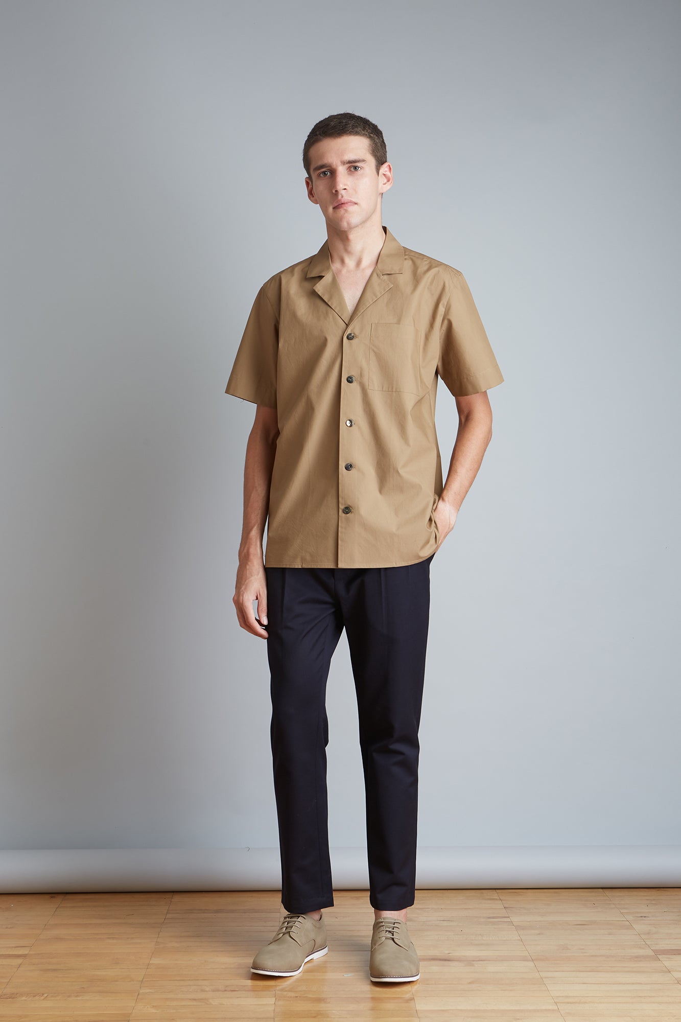Cotton Camp Collar Shirt For Men – ANOMALY