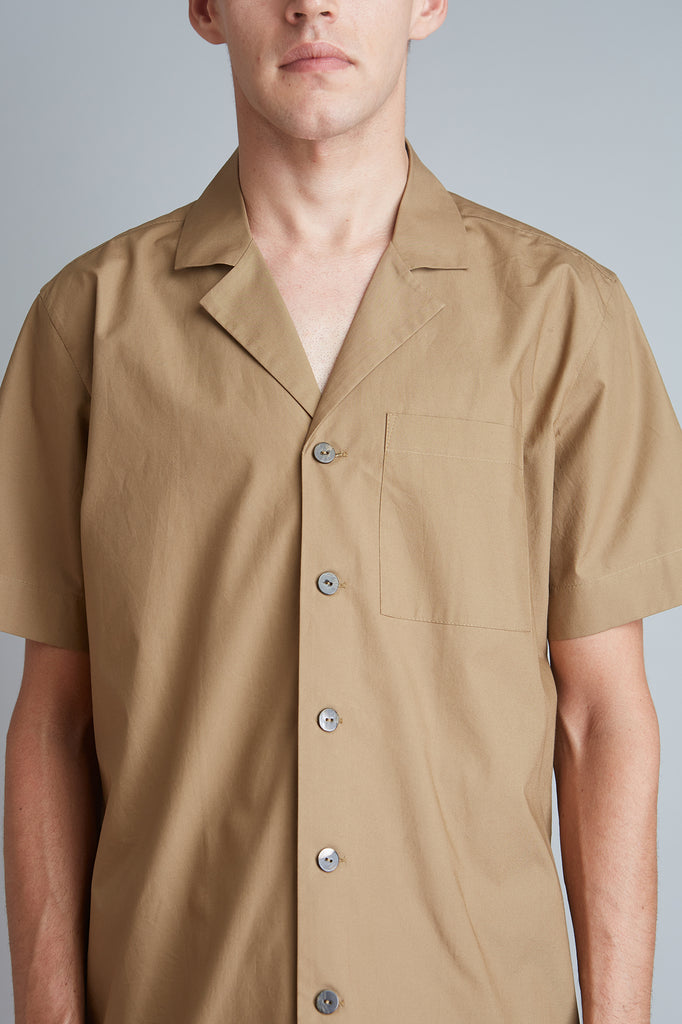 Cotton Camp Collar Shirt