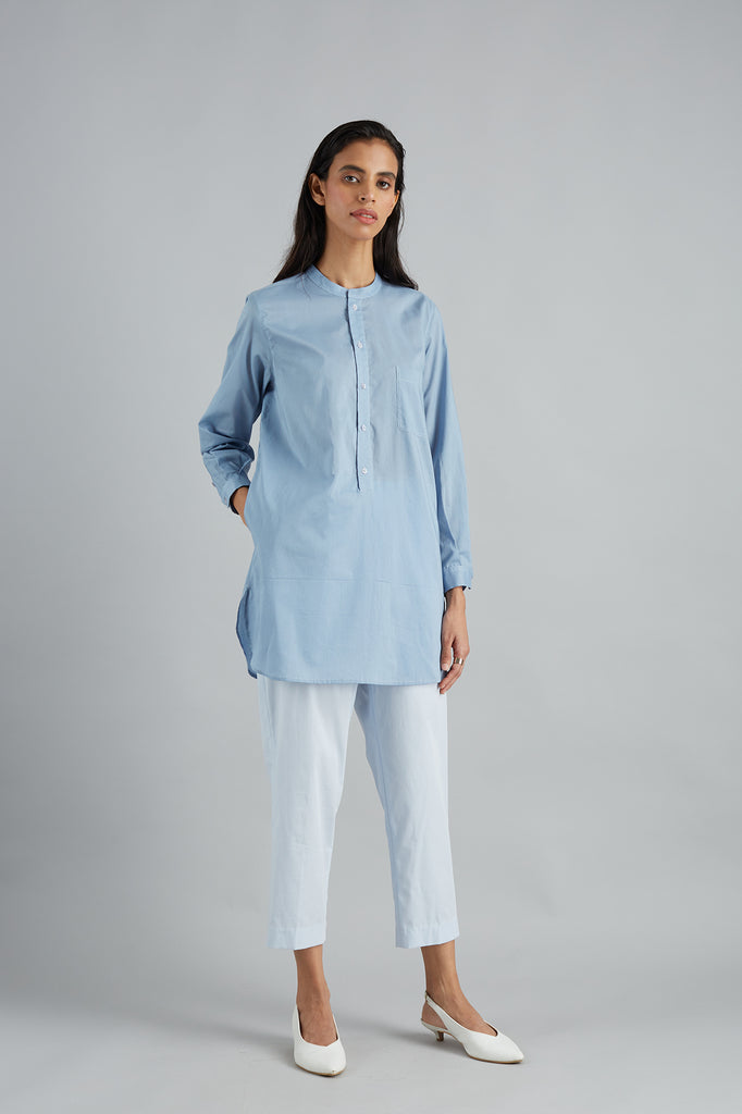 Relaxed Cotton Kurta Shirt