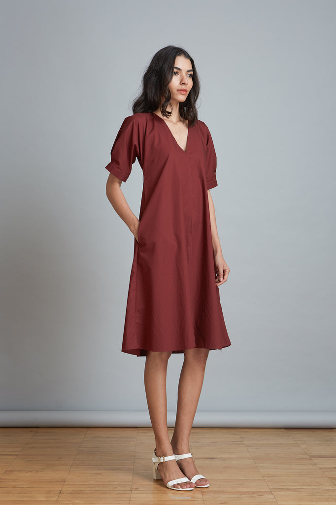 Flared Cotton Dress