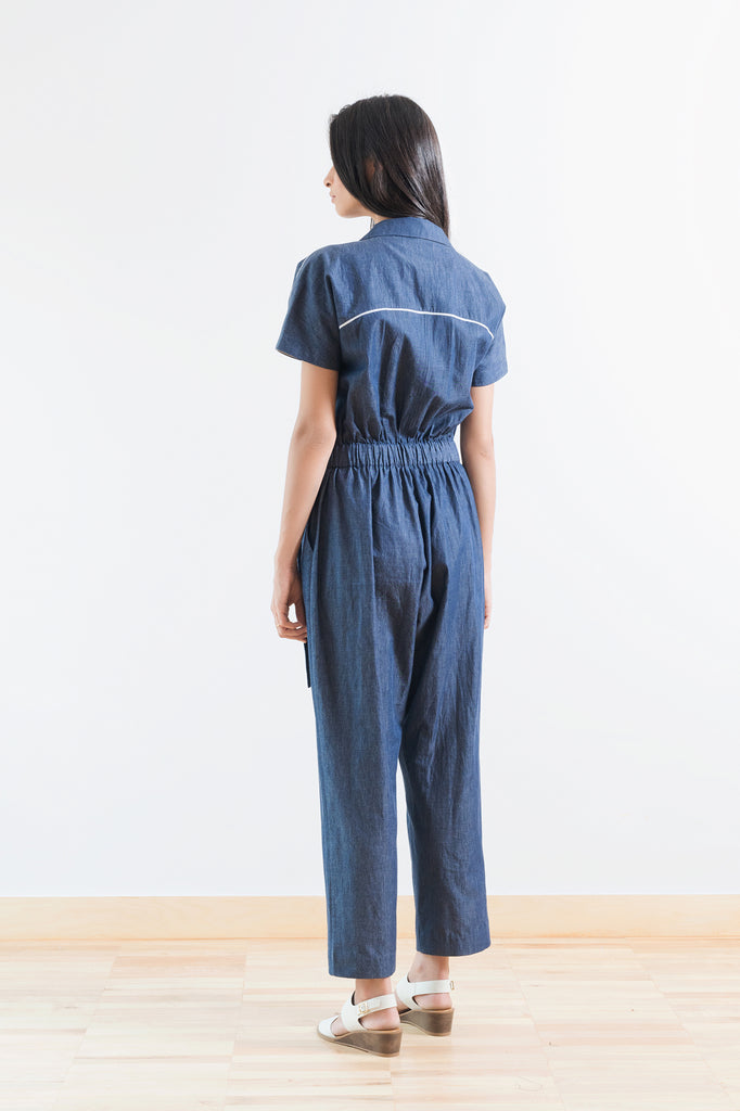 Chambray Cotton Jumpsuit