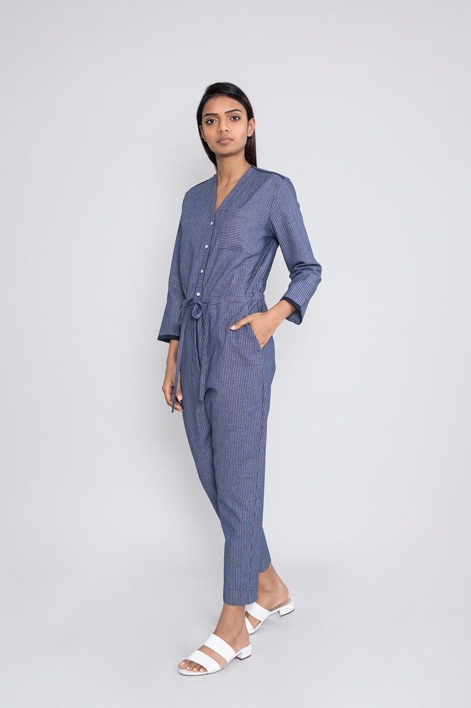 Relaxed Drawstring Jumpsuit