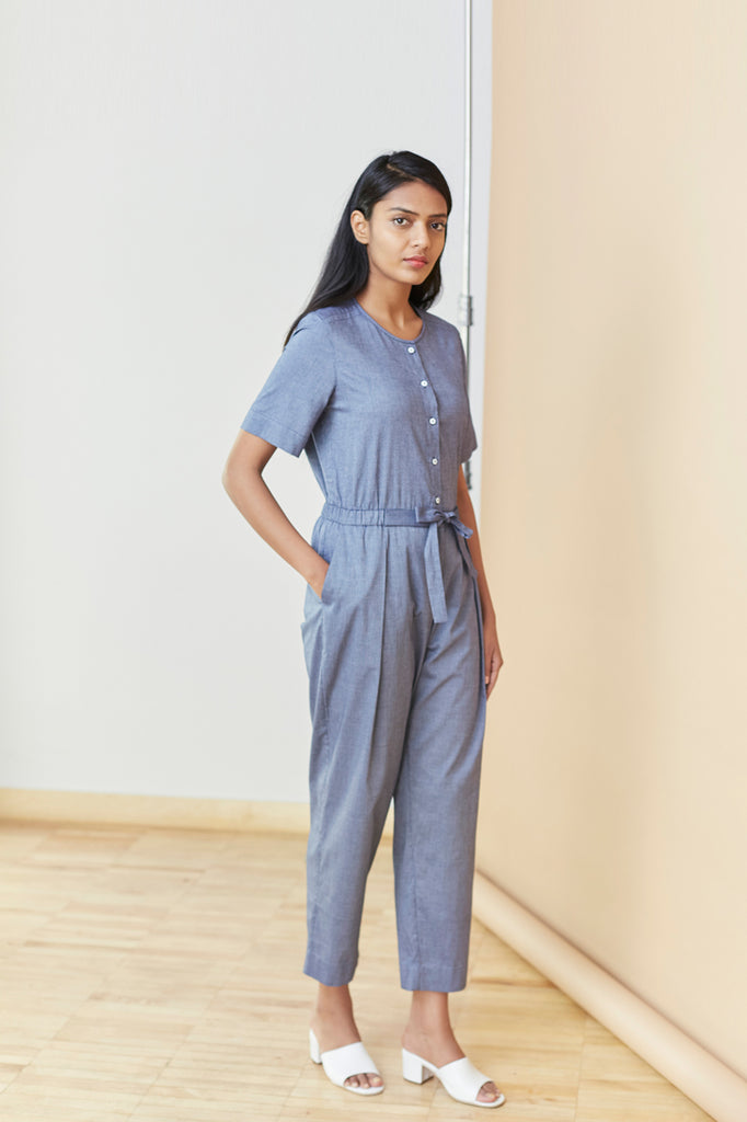 Modern Belted Jumpsuit