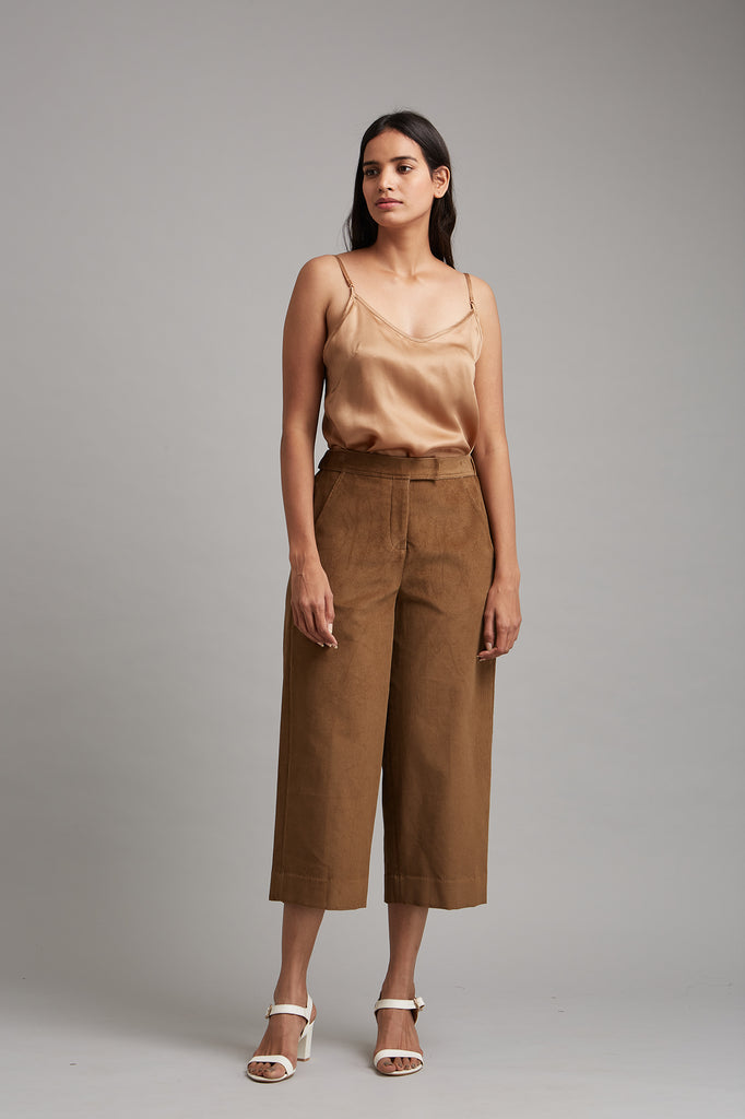 Corduroy Straight Leg Pant