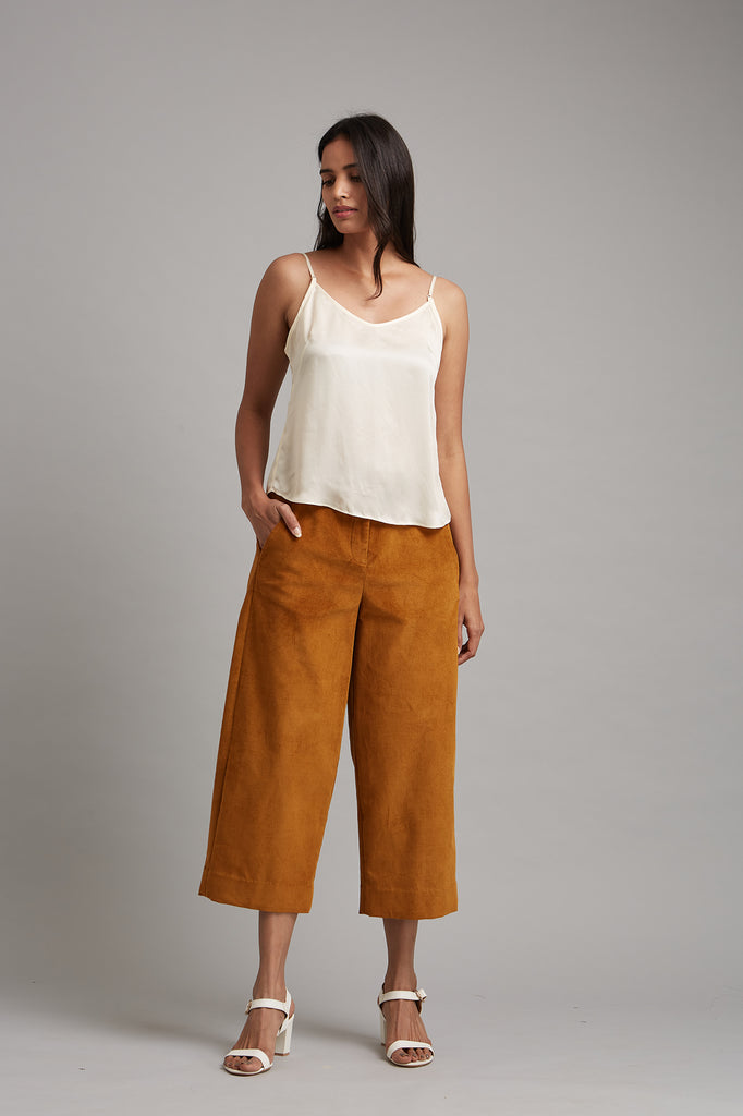 Corduroy Straight Leg Pant