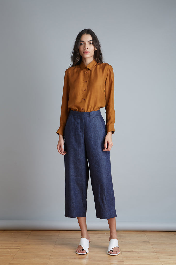 Straight Leg Navy Pant