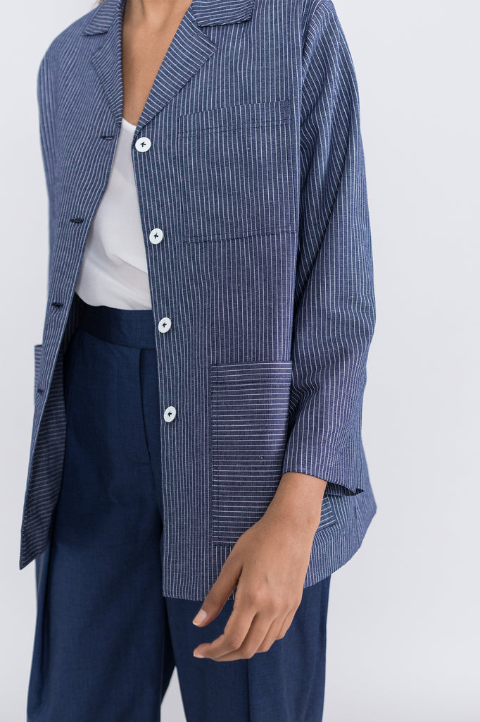 Striped Cotton Jacket