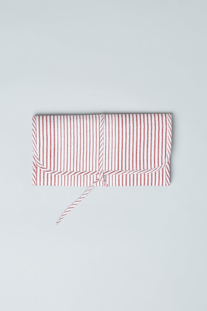 Utility Pouch - Red Pinstripe