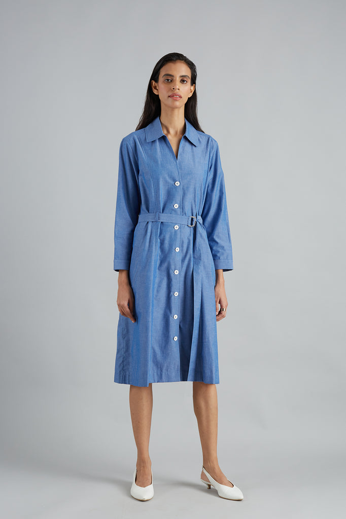 Chambray Workwear Dress